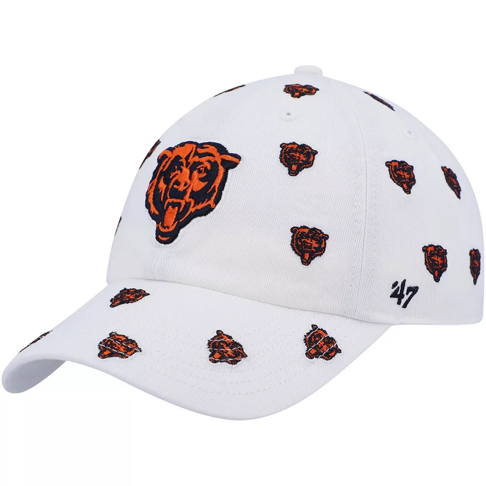 Women's '47 White Chicago Bears Confetti Clean Up Logo Adjustable Hat 2 Women's '47 White Chicago Bears Confetti Clean Up Logo Adjustable Hat - Image 2