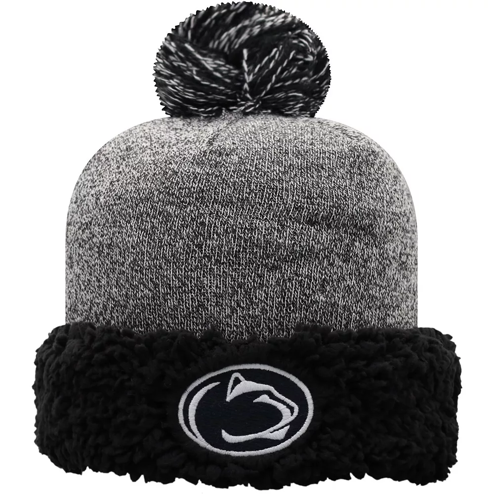 Women's Top Of The World Black Penn State Nittany Lions Snug Cuffed Knit Hat With Pom 1 Women's Top Of The World Black Penn State Nittany Lions Snug Cuffed Knit Hat With Pom