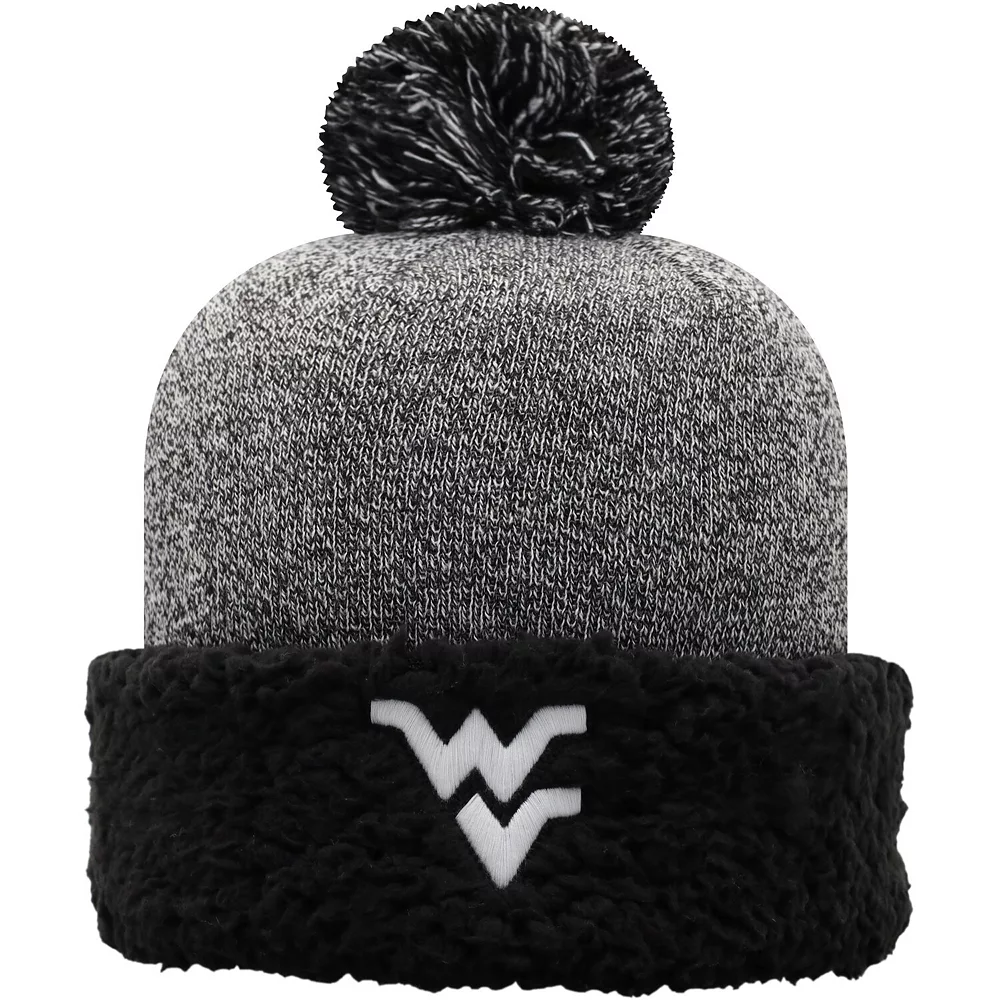 Women's Top Of The World Black West Virginia Mountaineers Snug Cuffed Knit Hat With Pom 1 Women's Top Of The World Black West Virginia Mountaineers Snug Cuffed Knit Hat With Pom