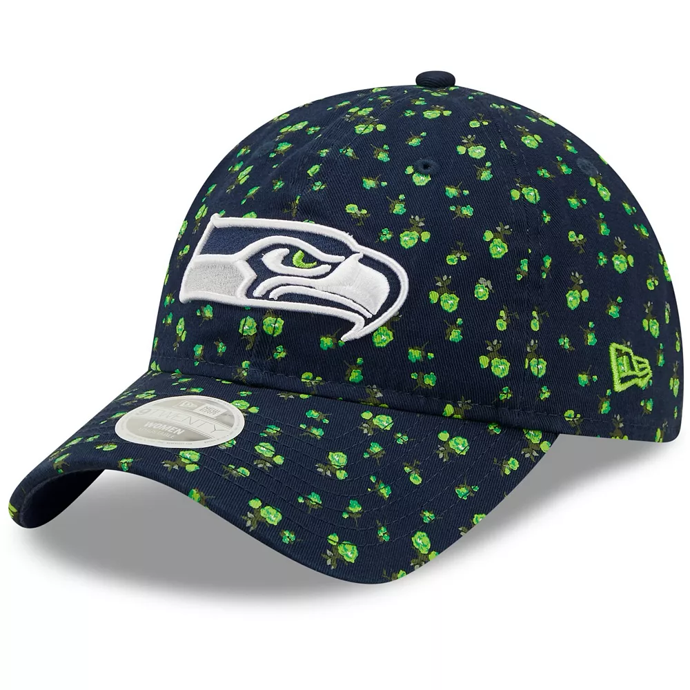 Women's New Era College Navy Seattle Seahawks Floral 9TWENTY Adjustable Hat 2 Women's New Era College Navy Seattle Seahawks Floral 9TWENTY Adjustable Hat - Image 2