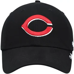 '47 BRAND Women's '47 Black Cincinnati Reds Team Miata Clean Up Adjustable Hat -SHED RAIN Sales Store 5943601 ALT2