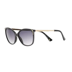 Women's Nine West 55mm Metallic Accent Cat Eye Gradient Sunglasses