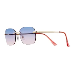 Women's SO® Royce 55mm Rimless Square Gradient Sunglasses