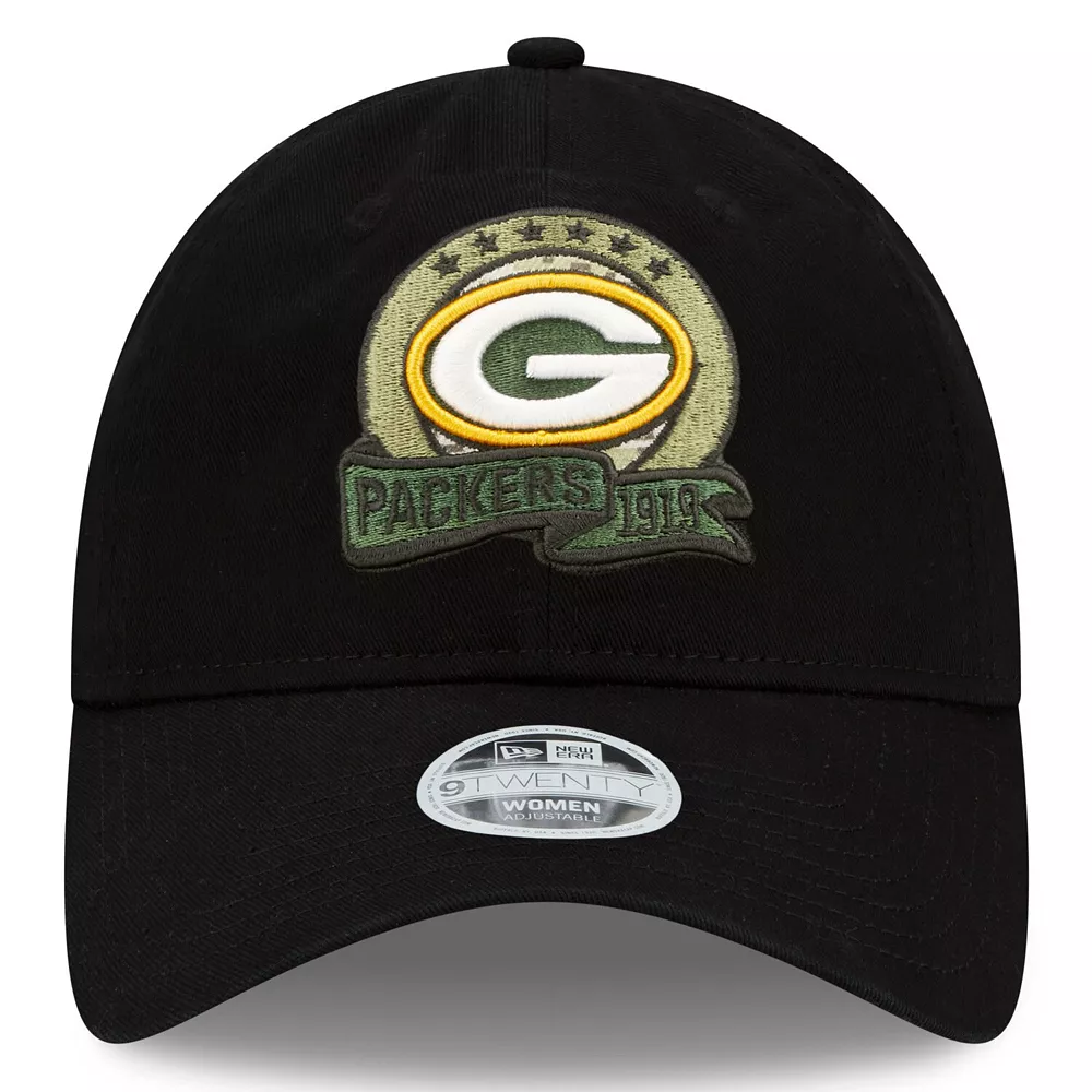 Women's New Era Black Green Bay Packers 2022 Salute To Service 9TWENTY Adjustable Hat 3 Women's New Era Black Green Bay Packers 2022 Salute To Service 9TWENTY Adjustable Hat - Image 3