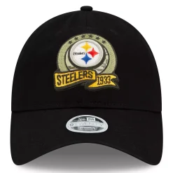 Women's New Era Black Pittsburgh Steelers 2022 Salute To Service 9TWENTY Adjustable Hat 6 Women's New Era Black Pittsburgh Steelers 2022 Salute To Service 9TWENTY Adjustable Hat -SHED RAIN Sales Store 6125690 ALT2