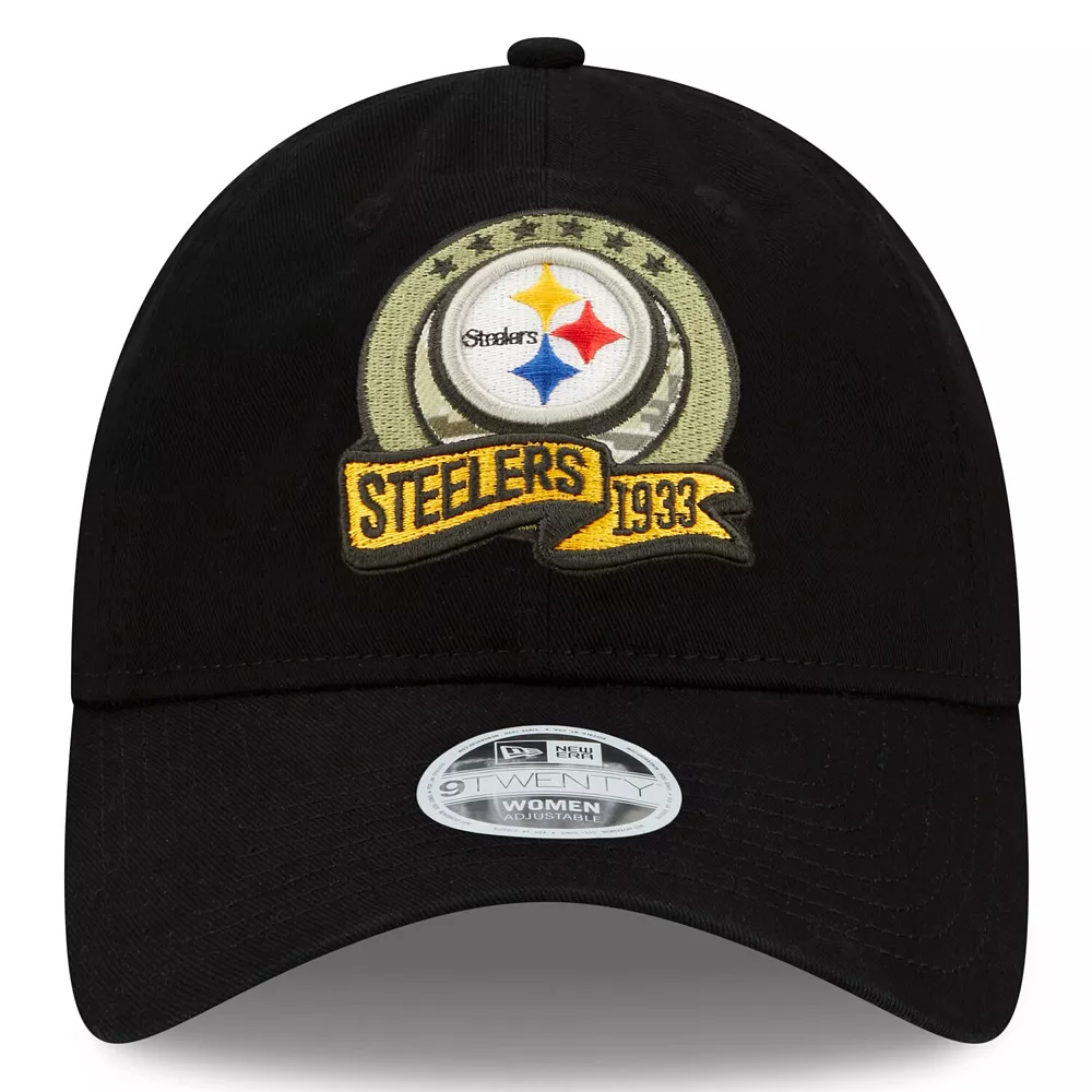 Women's New Era Black Pittsburgh Steelers 2022 Salute To Service 9TWENTY Adjustable Hat 3 Women's New Era Black Pittsburgh Steelers 2022 Salute To Service 9TWENTY Adjustable Hat - Image 3
