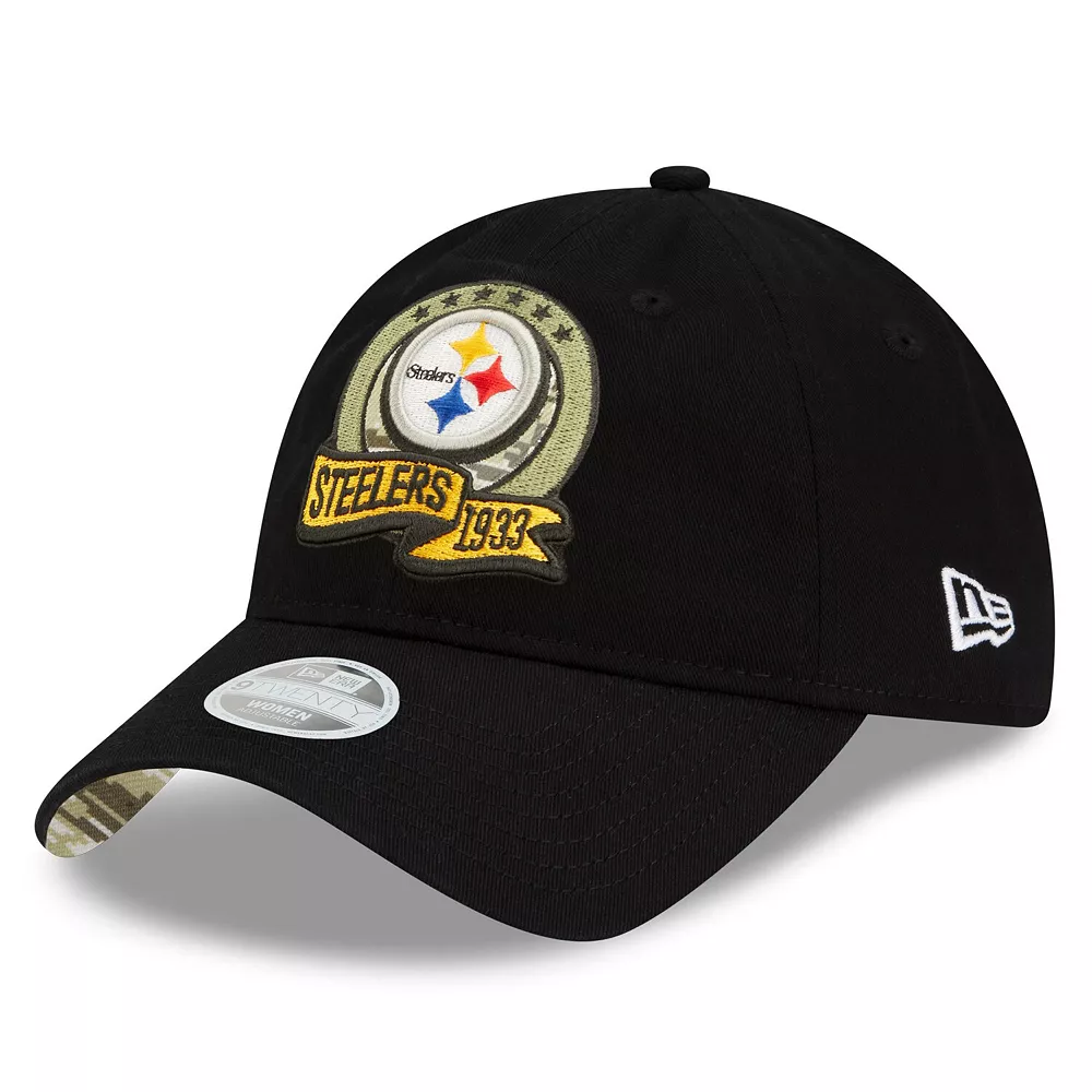 Women's New Era Black Pittsburgh Steelers 2022 Salute To Service 9TWENTY Adjustable Hat 4 Women's New Era Black Pittsburgh Steelers 2022 Salute To Service 9TWENTY Adjustable Hat - Image 4