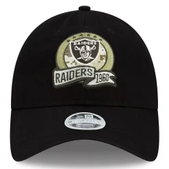 Women's New Era Black Las Vegas Raiders 2022 Salute To Service 9TWENTY Adjustable Hat -SHED RAIN Sales Store 6125693 ALT2