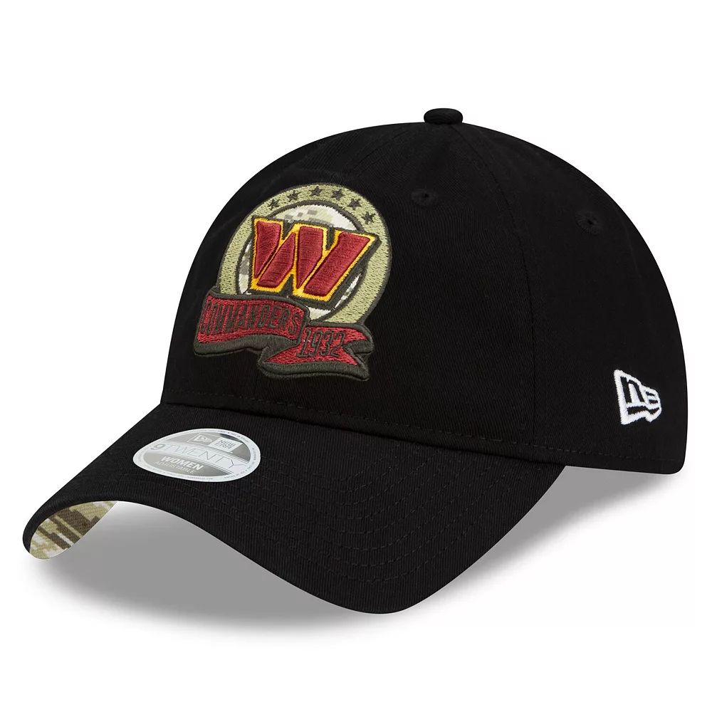 Women's New Era Black Washington Commanders 2022 Salute To Service 9TWENTY Adjustable Hat 4 Women's New Era Black Washington Commanders 2022 Salute To Service 9TWENTY Adjustable Hat - Image 4