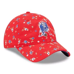Women's New Era Red New England Patriots Floral 9TWENTY Adjustable Hat -SHED RAIN Sales Store 6127333 ALT3