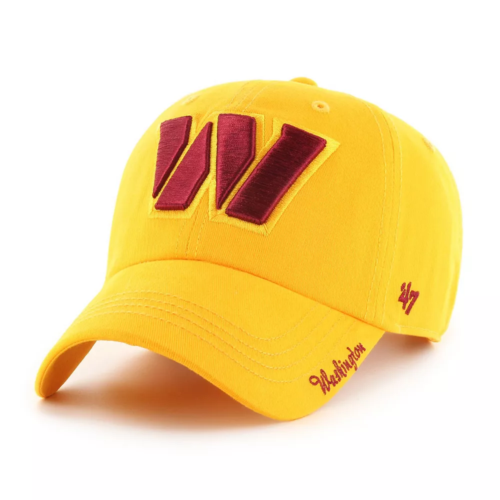 Women's '47 Gold Washington Commanders Miata Clean Up Secondary Logo Adjustable Hat 1 Women's '47 Gold Washington Commanders Miata Clean Up Secondary Logo Adjustable Hat
