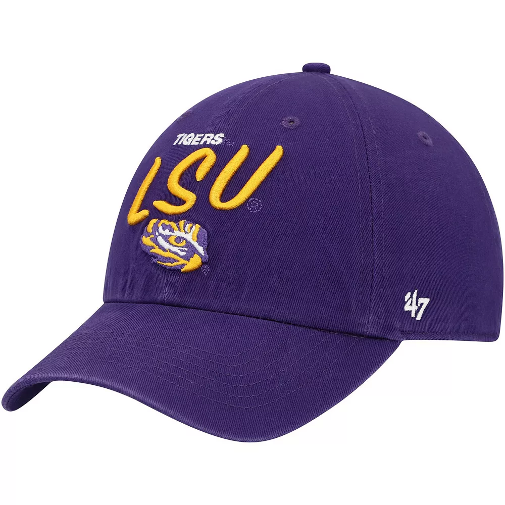 Women's '47 Purple LSU Tigers Phoebe Clean Up Adjustable Hat 2 Women's '47 Purple LSU Tigers Phoebe Clean Up Adjustable Hat - Image 2