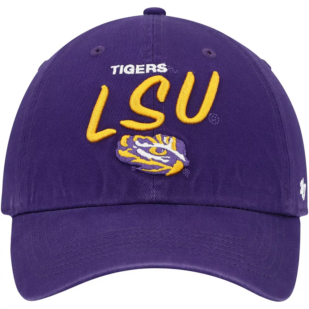 Women's '47 Purple LSU Tigers Phoebe Clean Up Adjustable Hat 3 Women's '47 Purple LSU Tigers Phoebe Clean Up Adjustable Hat - Image 3