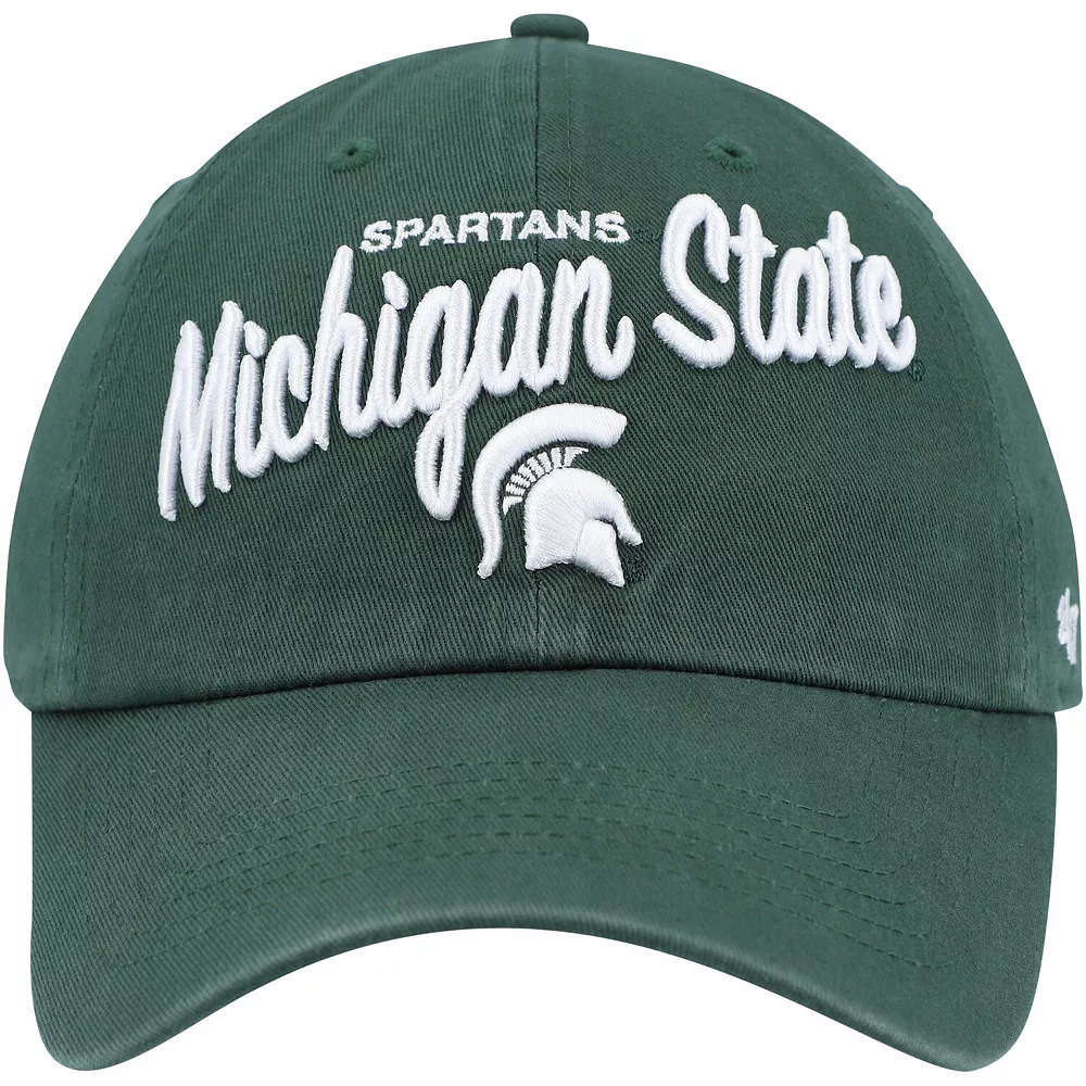 Women's '47 Green Michigan State Spartans Phoebe Clean Up Adjustable Hat 3 Women's '47 Green Michigan State Spartans Phoebe Clean Up Adjustable Hat - Image 3