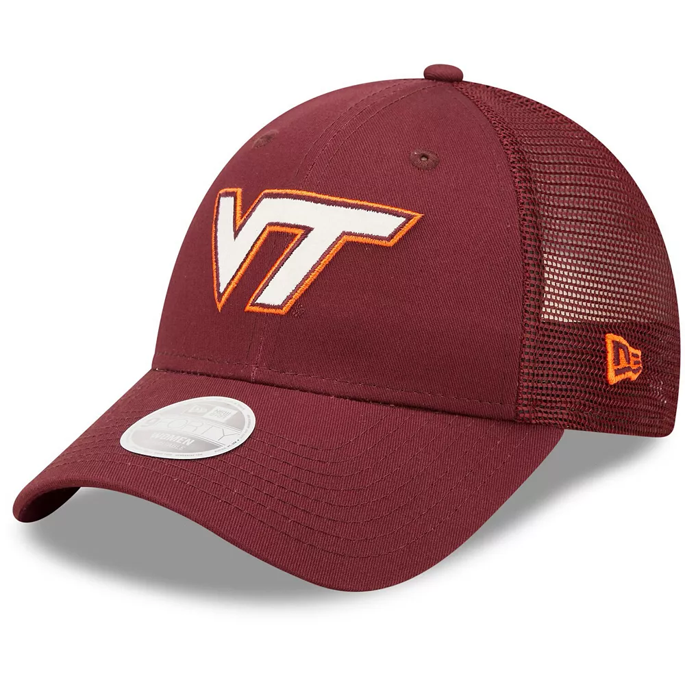 Women's New Era Maroon Virginia Tech Hokies 9FORTY Logo Spark Trucker Snapback Hat 2 Women's New Era Maroon Virginia Tech Hokies 9FORTY Logo Spark Trucker Snapback Hat - Image 2