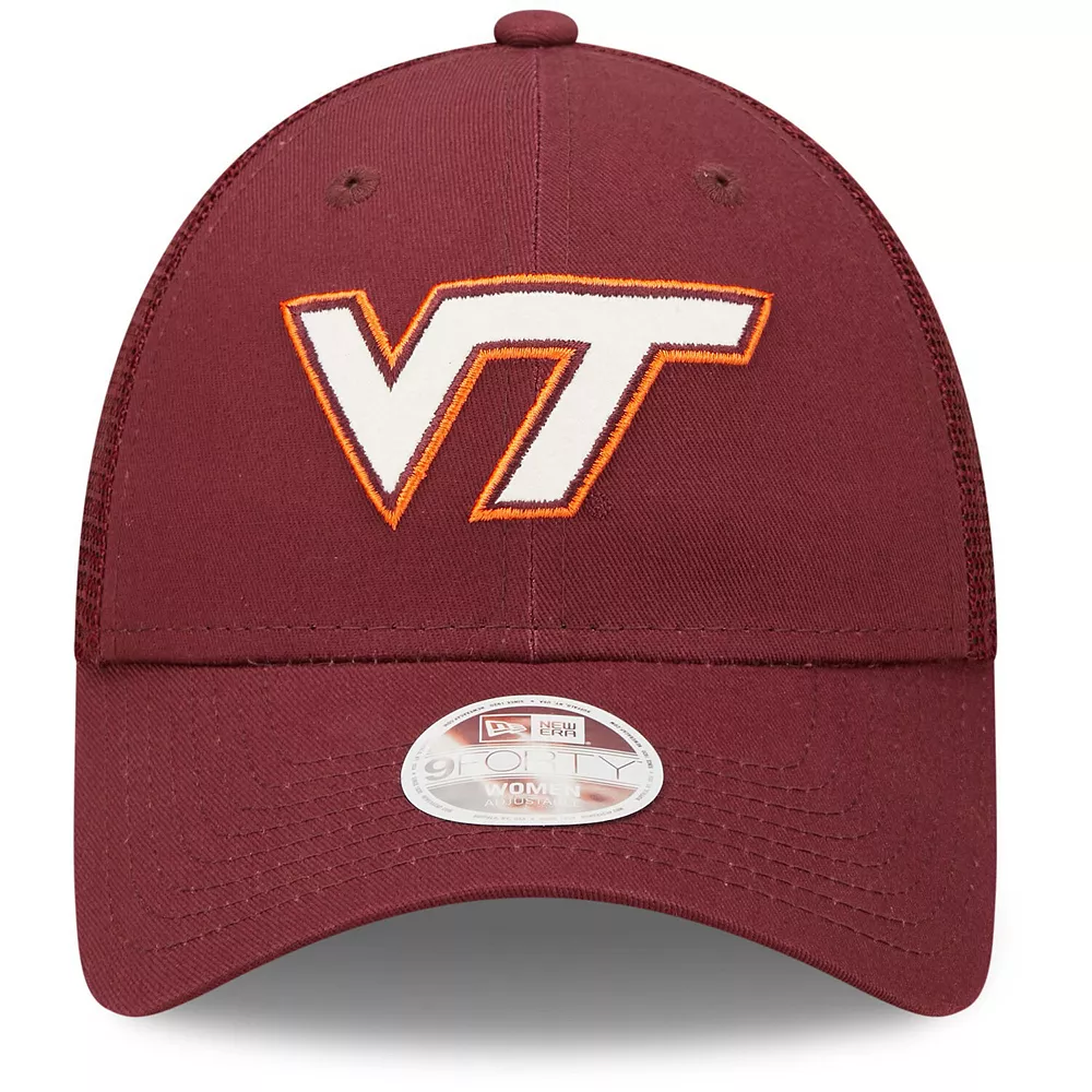 Women's New Era Maroon Virginia Tech Hokies 9FORTY Logo Spark Trucker Snapback Hat 3 Women's New Era Maroon Virginia Tech Hokies 9FORTY Logo Spark Trucker Snapback Hat - Image 3