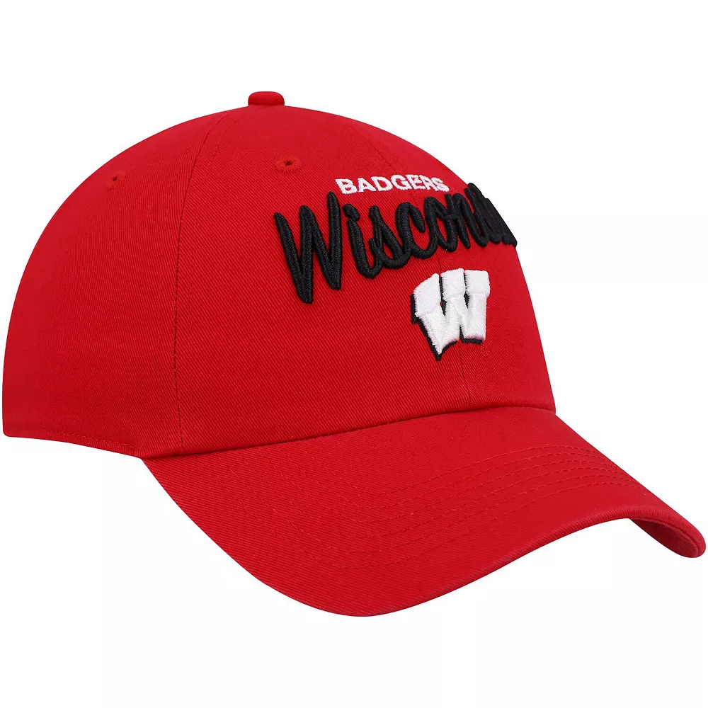 Women's '47 Red Wisconsin Badgers Phoebe Clean Up Adjustable Hat 4 Women's '47 Red Wisconsin Badgers Phoebe Clean Up Adjustable Hat - Image 4
