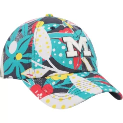 Women's '47 Charcoal Michigan Wolverines Plumeria Clean Up Adjustable Hat -SHED RAIN Sales Store 6155162 ALT3