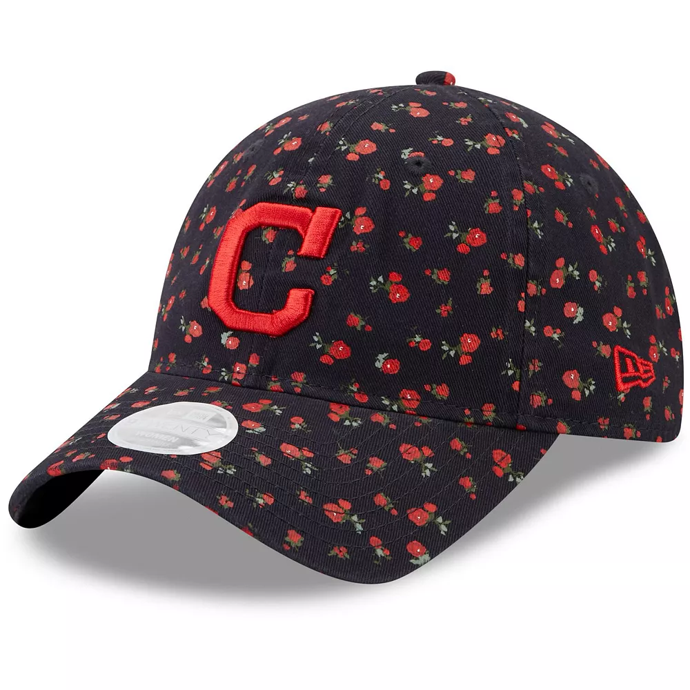 Women's New Era Navy Cleveland Indians Floral 9TWENTY Adjustable Hat 1 Women's New Era Navy Cleveland Indians Floral 9TWENTY Adjustable Hat