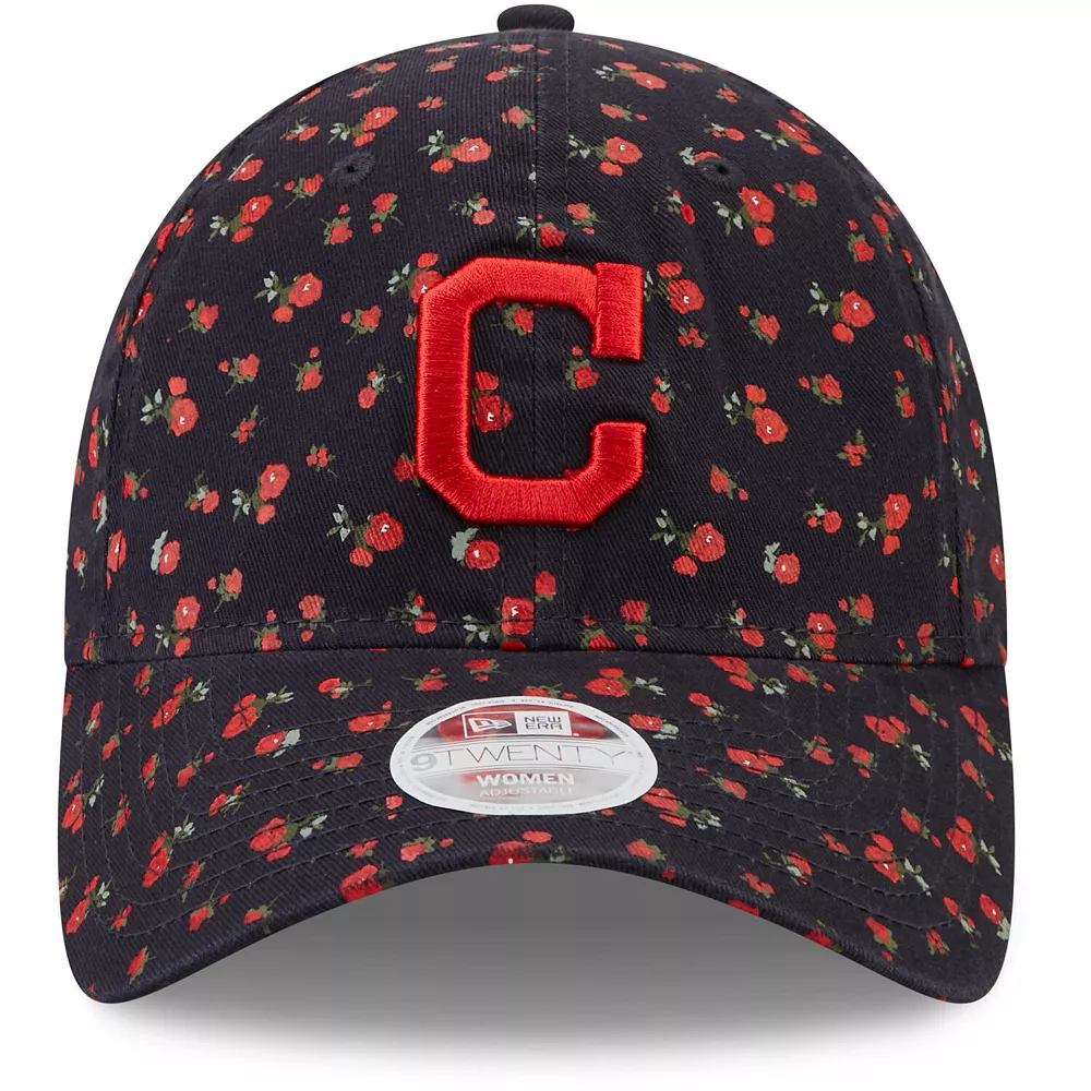 Women's New Era Navy Cleveland Indians Floral 9TWENTY Adjustable Hat 3 Women's New Era Navy Cleveland Indians Floral 9TWENTY Adjustable Hat - Image 3