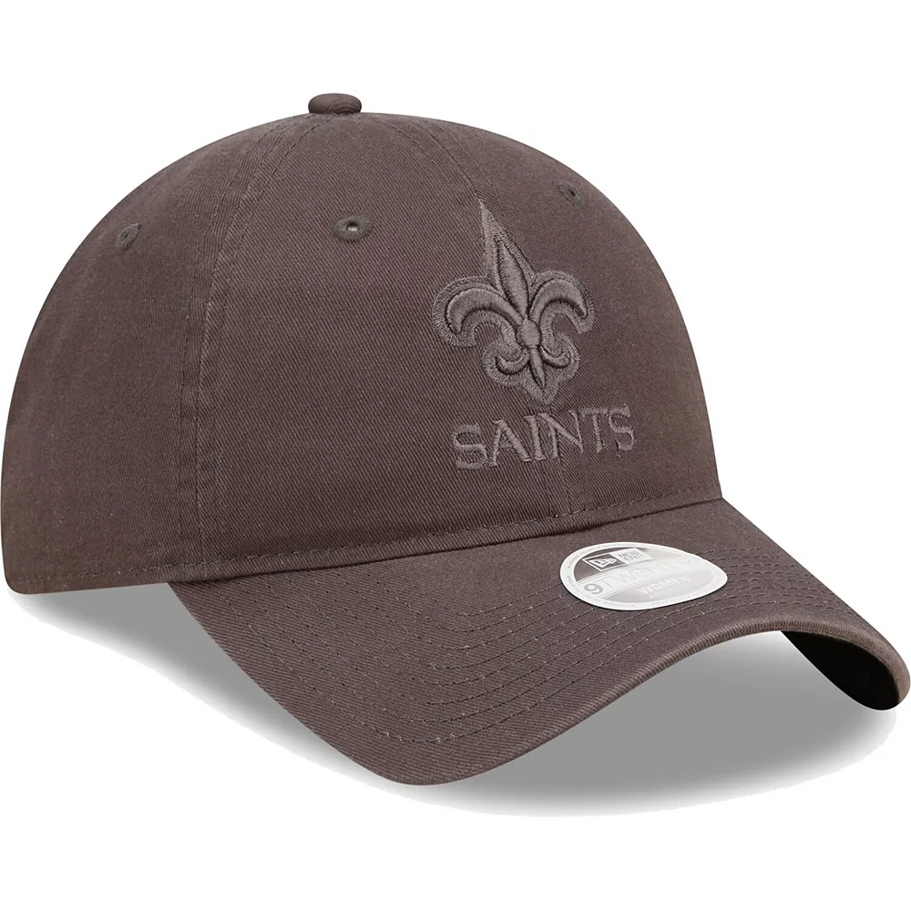 Women's New Era Graphite New Orleans Saints Core Classic 2.0 Tonal 9TWENTY Adjustable Hat 4 Women's New Era Graphite New Orleans Saints Core Classic 2.0 Tonal 9TWENTY Adjustable Hat - Image 4