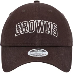 Women's New Era Brown Cleveland Browns Collegiate 9TWENTY Adjustable Hat -SHED RAIN Sales Store 6155942 ALT2