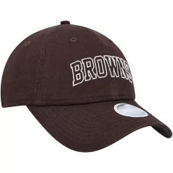Women's New Era Brown Cleveland Browns Collegiate 9TWENTY Adjustable Hat -SHED RAIN Sales Store 6155942 ALT3