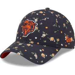 Women's New Era Navy Chicago Bears Floral 9TWENTY Adjustable Hat