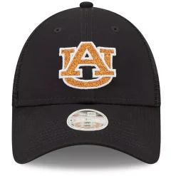 Women's New Era Navy Auburn Tigers 9FORTY Logo Spark Trucker Snapback Hat -SHED RAIN Sales Store 6158384 ALT2