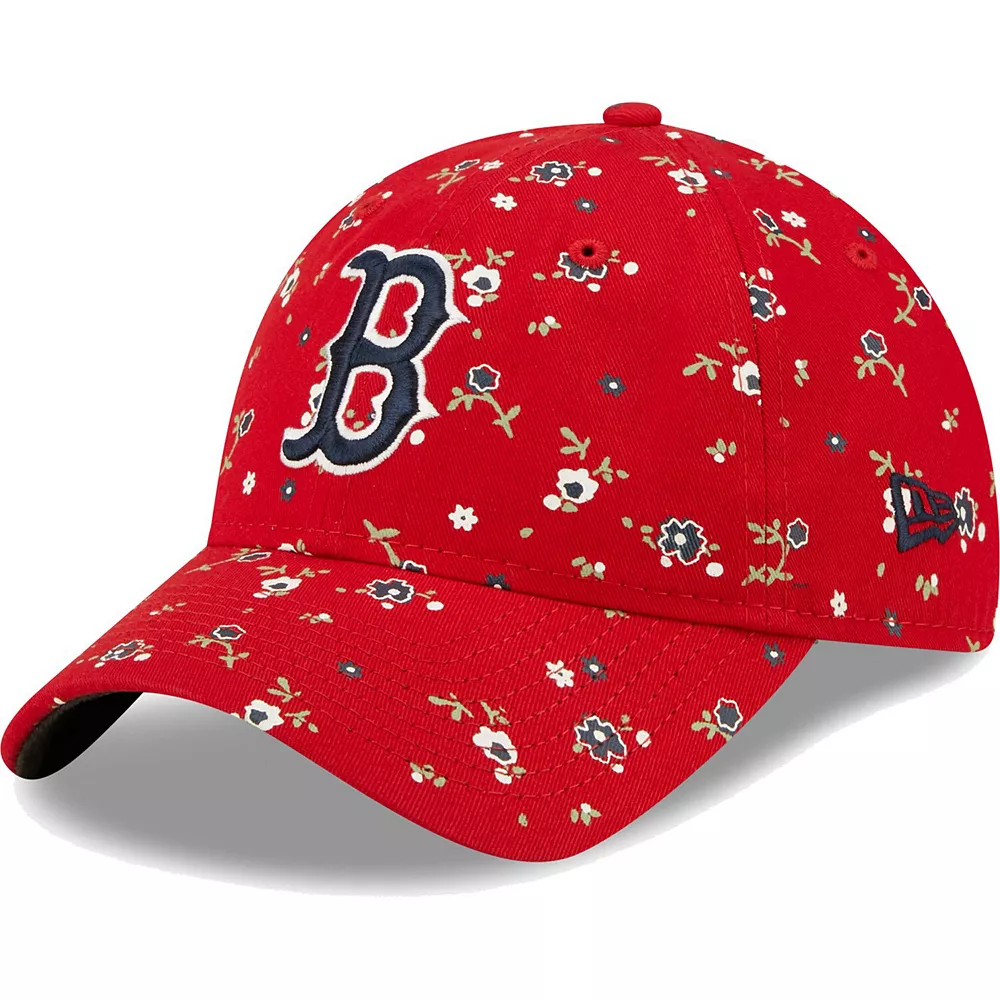 Women's New Era Red Boston Red Sox Floral 9TWENTY Adjustable Hat 1 Women's New Era Red Boston Red Sox Floral 9TWENTY Adjustable Hat