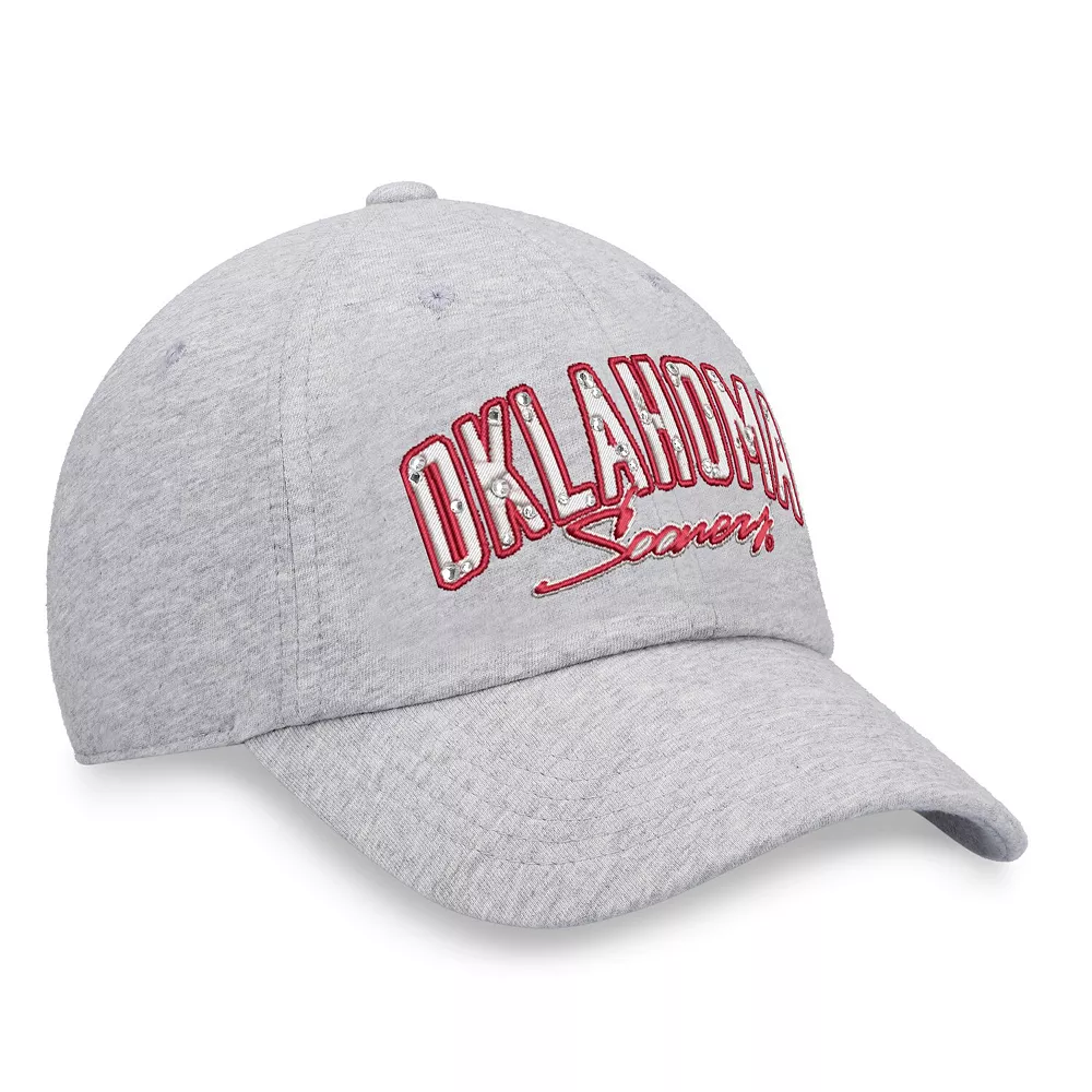Unbranded Women's Top Of The World Heathered Gray Oklahoma Sooners Christy Adjustable Hat - Image 4