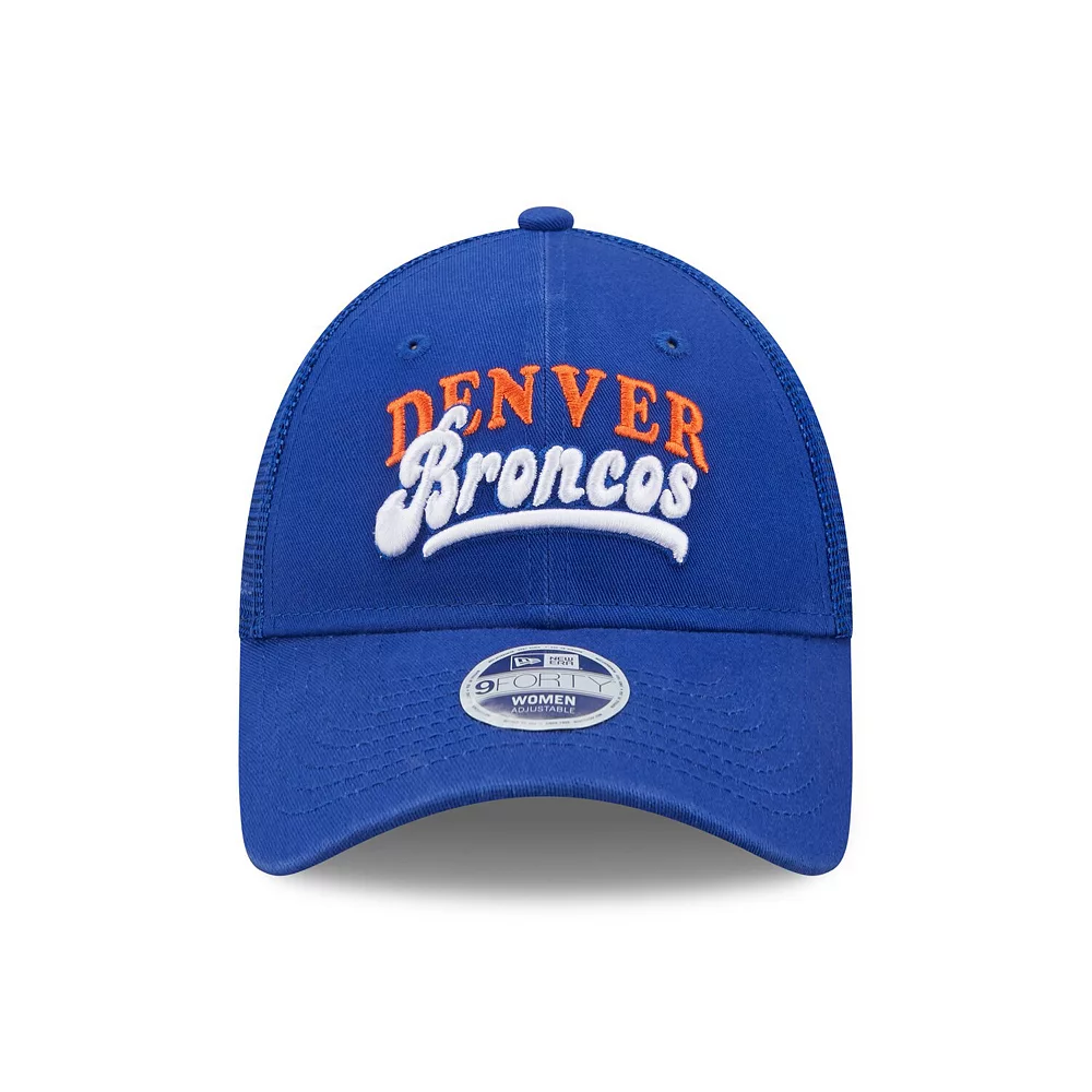 Women's New Era Royal Denver Broncos Team Trucker 9FORTY Snapback Hat 3 Women's New Era Royal Denver Broncos Team Trucker 9FORTY Snapback Hat - Image 3