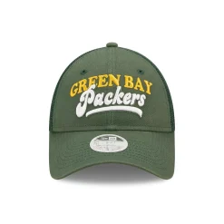 Women's New Era Green Green Bay Packers Team Trucker 9FORTY Snapback Hat -SHED RAIN Sales Store 6163969 ALT2