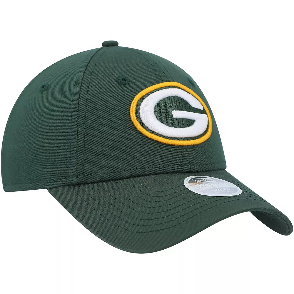 Women's New Era Green Green Bay Packers Simple 9FORTY Adjustable Hat 4 Women's New Era Green Green Bay Packers Simple 9FORTY Adjustable Hat - Image 4