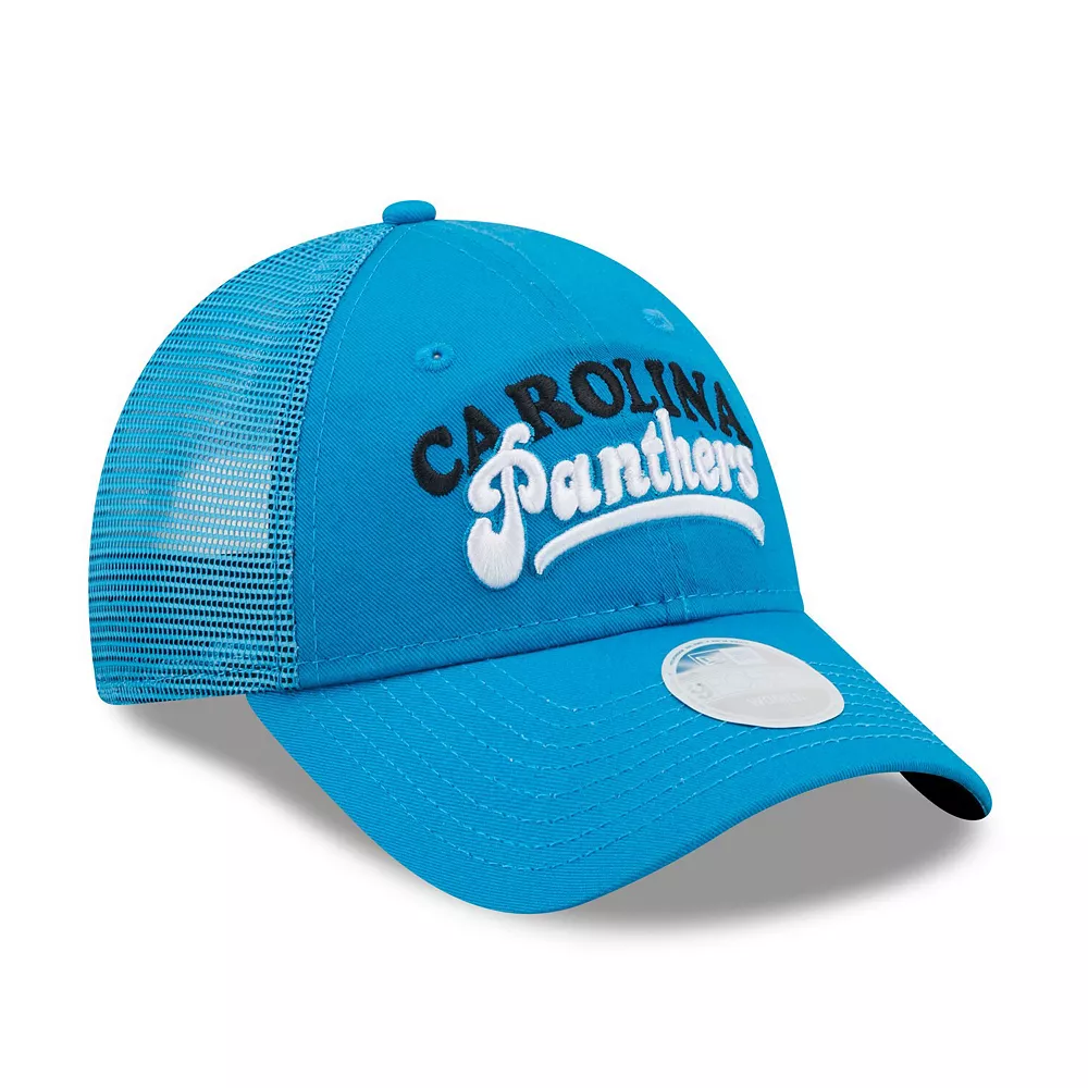 Women's New Era Blue Carolina Panthers Team Trucker 9FORTY Snapback Hat 4 Women's New Era Blue Carolina Panthers Team Trucker 9FORTY Snapback Hat - Image 4
