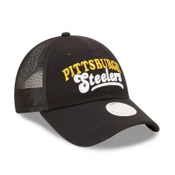 Women's New Era Black Pittsburgh Steelers Team Trucker 9FORTY Snapback Hat 7 Women's New Era Black Pittsburgh Steelers Team Trucker 9FORTY Snapback Hat -SHED RAIN Sales Store 6165284 ALT3