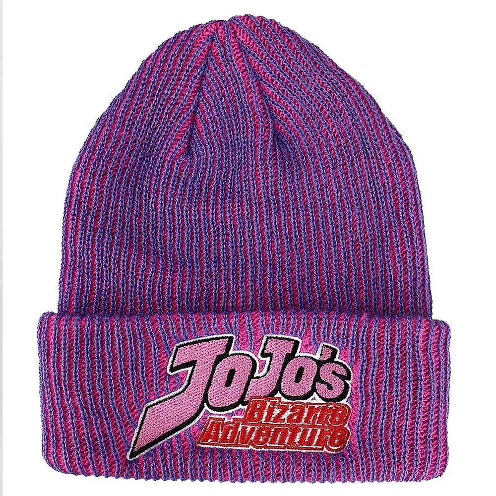 Licensed Character Women's JoJo's Bizarre Logo Knit Beanie 1 Licensed Character Women's JoJo's Bizarre Logo Knit Beanie