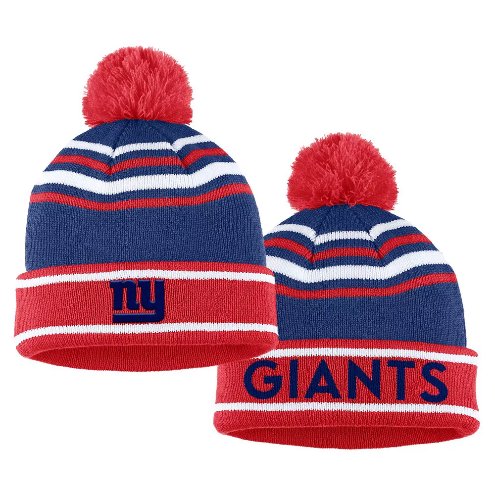 Women's WEAR By Erin Andrews Royal New York Giants Colorblock Cuffed Knit Hat With Pom And Scarf Set 3 Women's WEAR By Erin Andrews Royal New York Giants Colorblock Cuffed Knit Hat With Pom And Scarf Set - Image 3