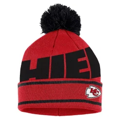 Women's WEAR By Erin Andrews Red Kansas City Chiefs Double Jacquard Cuffed Knit Hat With Pom And Gloves Set -SHED RAIN Sales Store 6186717 ALT2