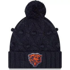 Women's New Era Navy Chicago Bears Toasty Cuffed Knit Hat With Pom 3 Women's New Era Navy Chicago Bears Toasty Cuffed Knit Hat With Pom -SHED RAIN Sales Store 6205293 ALT