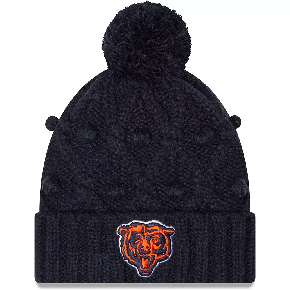 Women's New Era Navy Chicago Bears Toasty Cuffed Knit Hat With Pom 2 Women's New Era Navy Chicago Bears Toasty Cuffed Knit Hat With Pom - Image 2