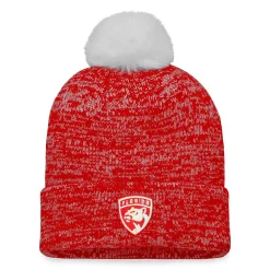 Women's Fanatics Branded Red Florida Panthers Glimmer Cuffed Knit Hat With Pom 3 Women's Fanatics Branded Red Florida Panthers Glimmer Cuffed Knit Hat With Pom -SHED RAIN Sales Store 6205795 ALT