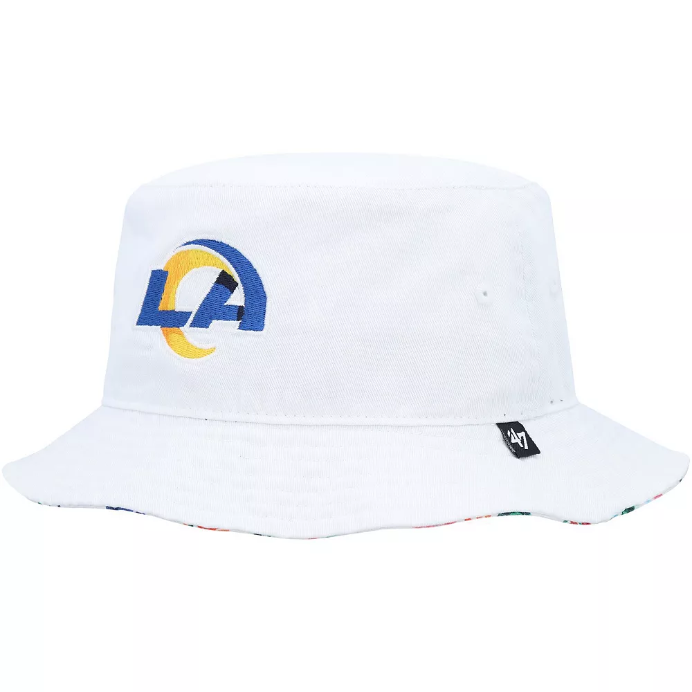 Women's '47 White Los Angeles Rams Highgrove Bucket Hat 2 Women's '47 White Los Angeles Rams Highgrove Bucket Hat - Image 2