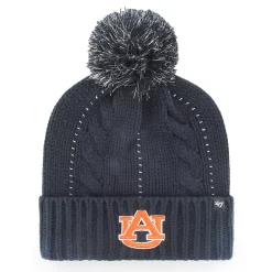Women's '47 Navy Auburn Tigers Bauble Cuffed Knit Hat With Pom 3 Women's '47 Navy Auburn Tigers Bauble Cuffed Knit Hat With Pom -SHED RAIN Sales Store 6219525 ALT
