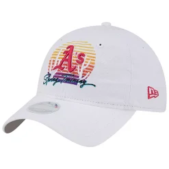 Alternative view of Women's New Era White Oakland Athletics Spring Training Sunset 9TWENTY Adjustable Hat