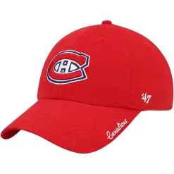 Women's '47 Red Montreal Canadiens Team Miata Clean Up Adjustable Hat 5 Women's '47 Red Montreal Canadiens Team Miata Clean Up Adjustable Hat -SHED RAIN Sales Store 6234451 ALT